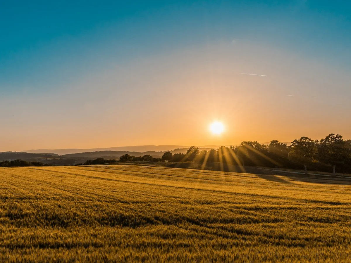 Open rural land far from power and utilities
