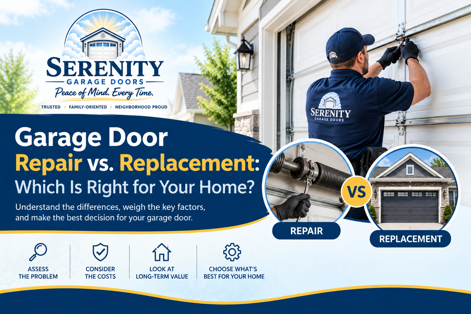 Garage Door Repair vs. Replacement: Which Is Right for Your Home?