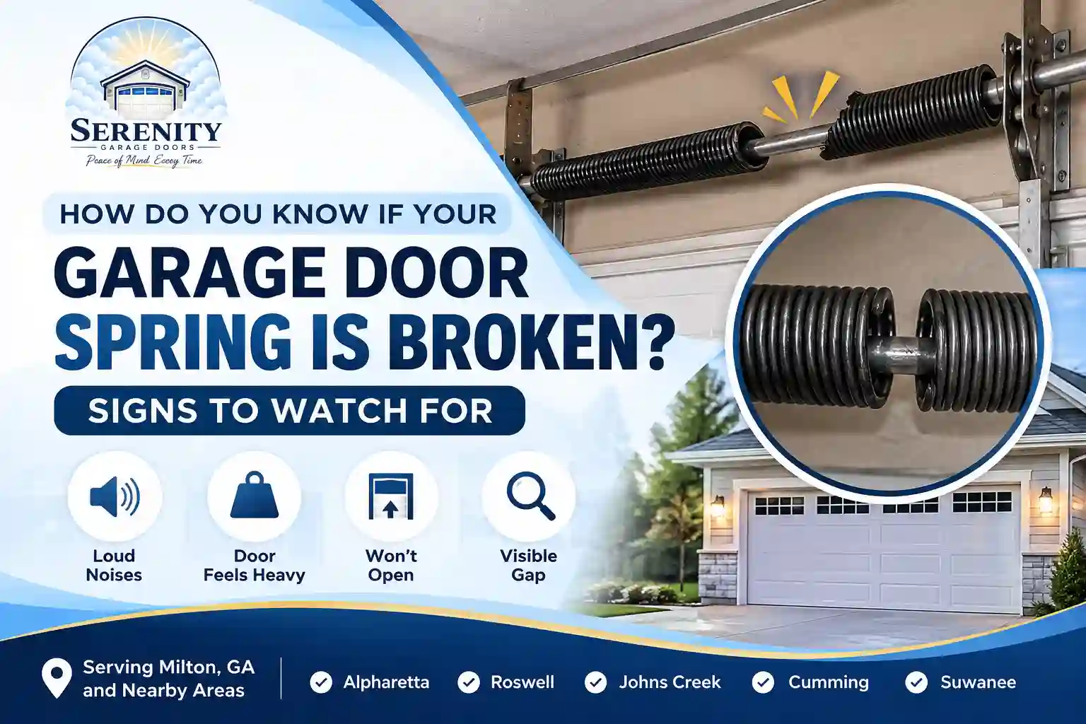 How Do You Know If Your Garage Door Spring Is Broken? Signs to Watch For